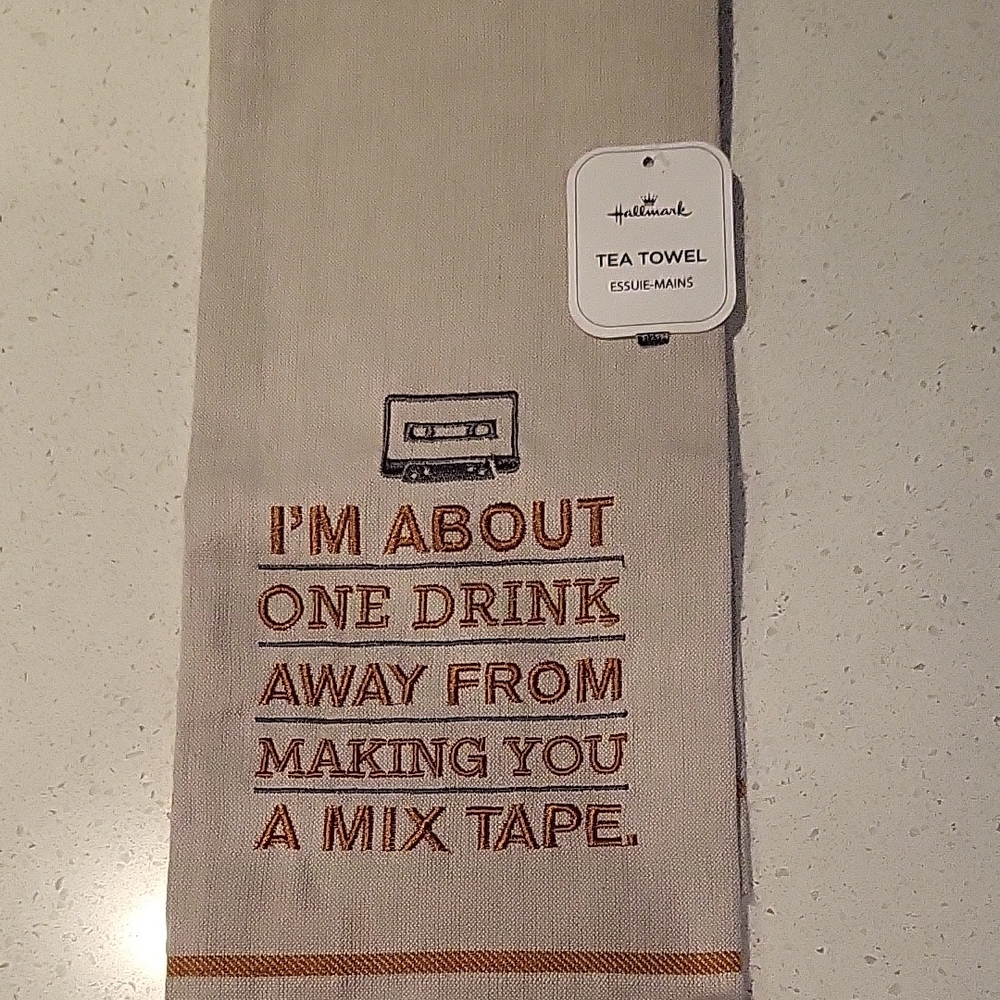 Hallmark Tea Towel with Fun Quote
